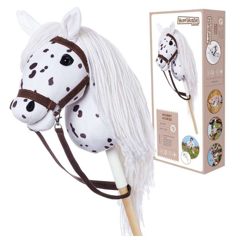 Gevlekt HoppiHorse Hobby Horse met Halster – Groot A3, Hobby en Vrije tijd, Ophalen of Verzenden, Nieuw