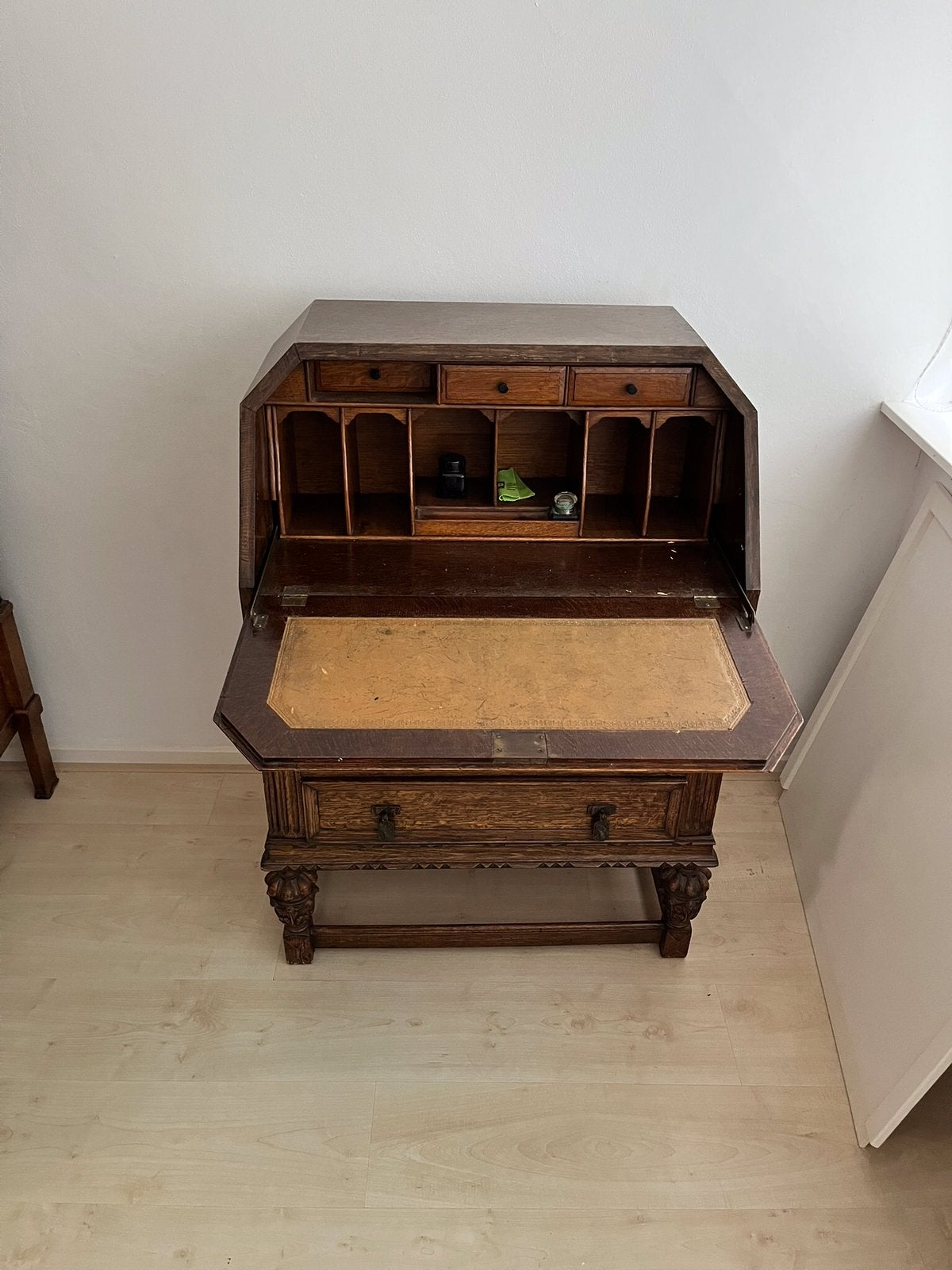 Vintage secretaire bureau, Huis en Inrichting, Ophalen, Gebruikt