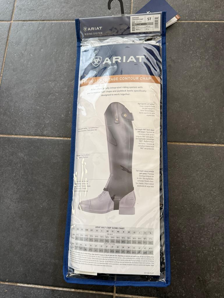 Nieuwe Ariat chaps bruin leder St, 14,5 cm 37cm, Verzenden, Nieuw, Dressuur
