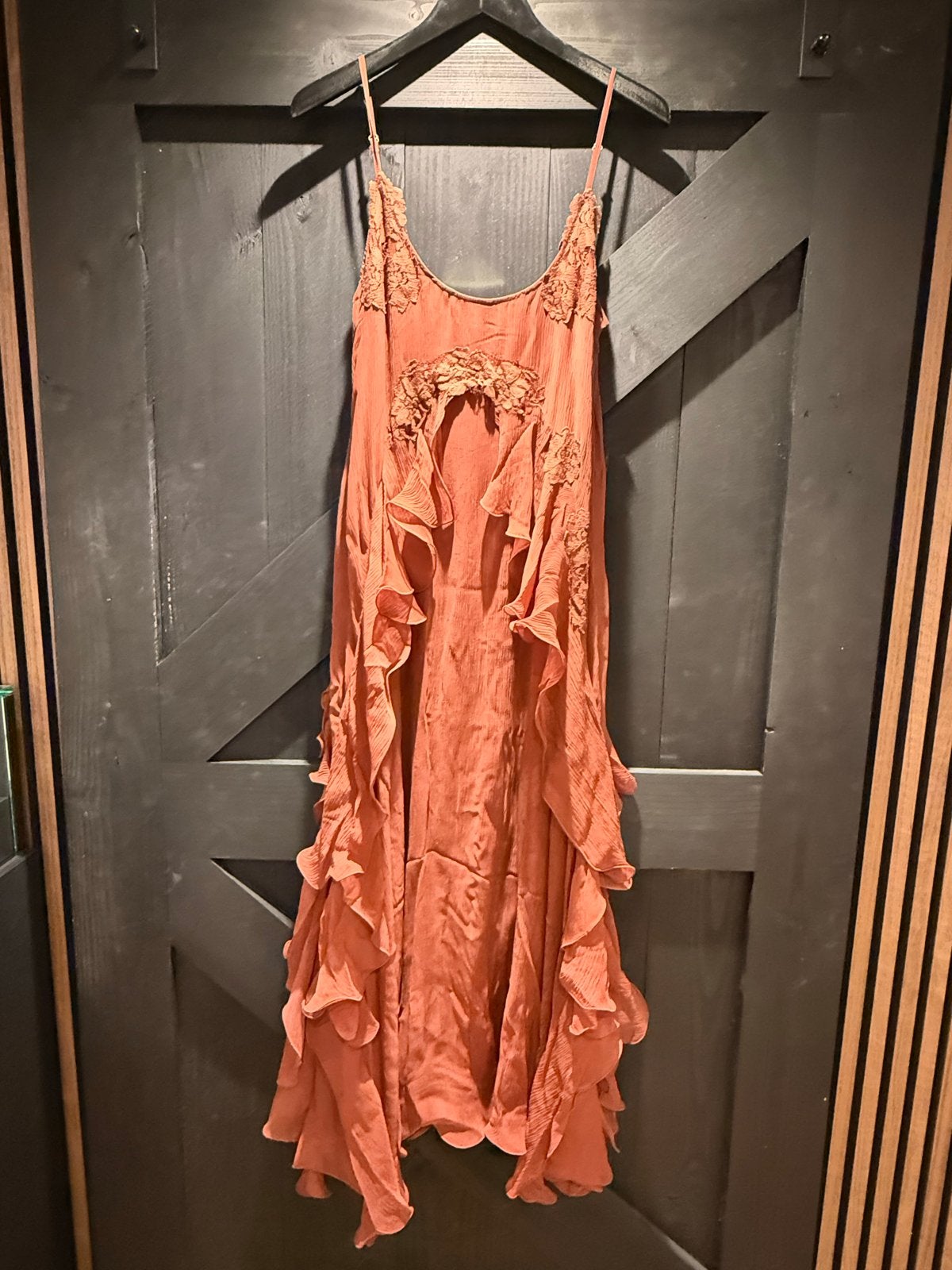 Free People Nigel Preston Maxi Jurk - Nieuw met kaartjes, Kleding | Dames, Bruin, Maat 42/44 (L), Nieuw, Ophalen of Verzenden