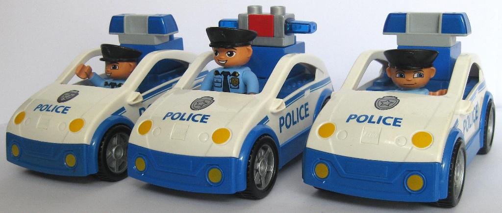 Lego 4963 Duplo Politie Wagen/Wagens P/St € 5, Overige thema's, Ophalen of Verzenden, Zo goed als nieuw, Duplo