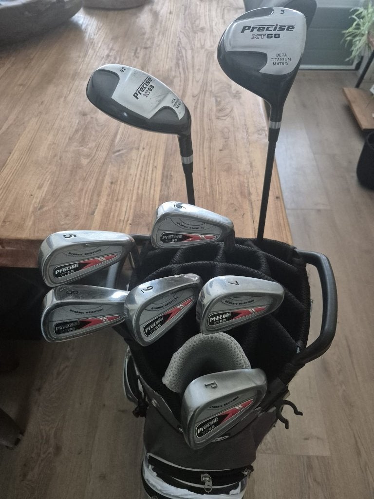 Dames golfset Precise + tas zgan prachtige staat €179,-, Ophalen of Verzenden, Zo goed als nieuw, Tas, Overige merken