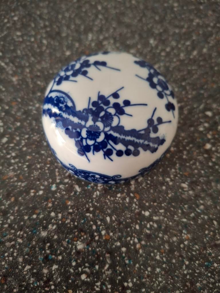 Delfts blauw kommetje met deksel, Antiek en Kunst, Antiek | Keramiek en Aardewerk, Ophalen of Verzenden