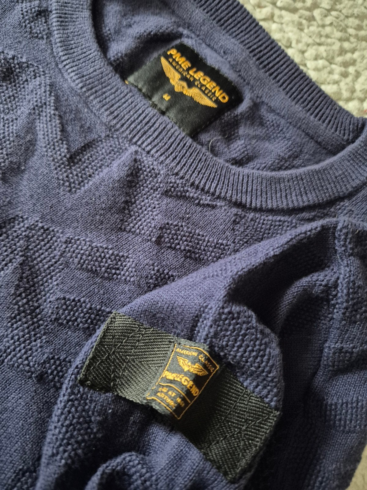 Pme Legend Pall Mall trui Knitwear Donkerblauw Maat M, ., Zo goed als nieuw, PME Legend, .