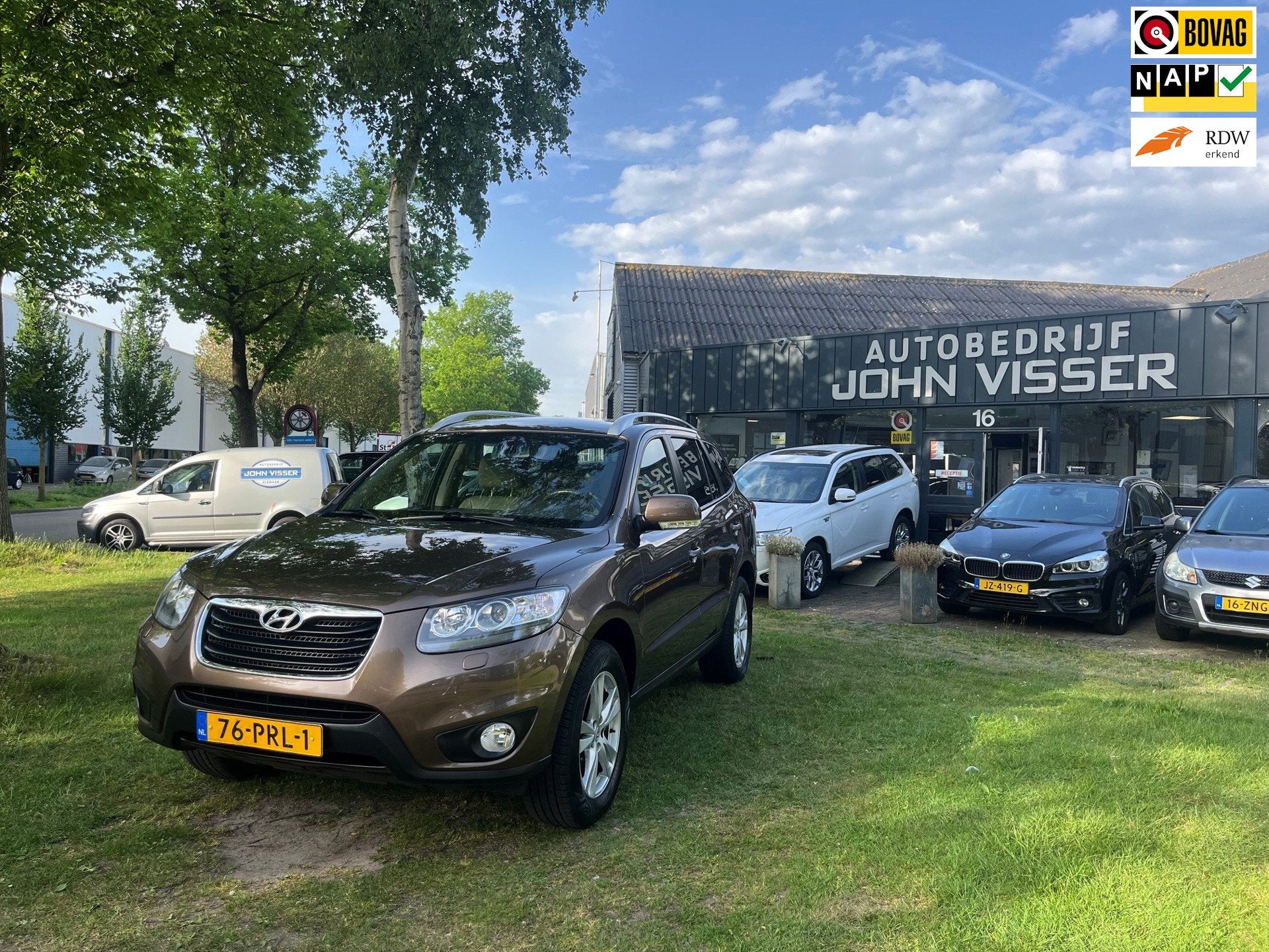 Hyundai Santa Fe 2.4i CVVT 4WD Style * SUV * airco * cruise, Auto's, Automaat, Euro 5, Gebruikt, Beige
