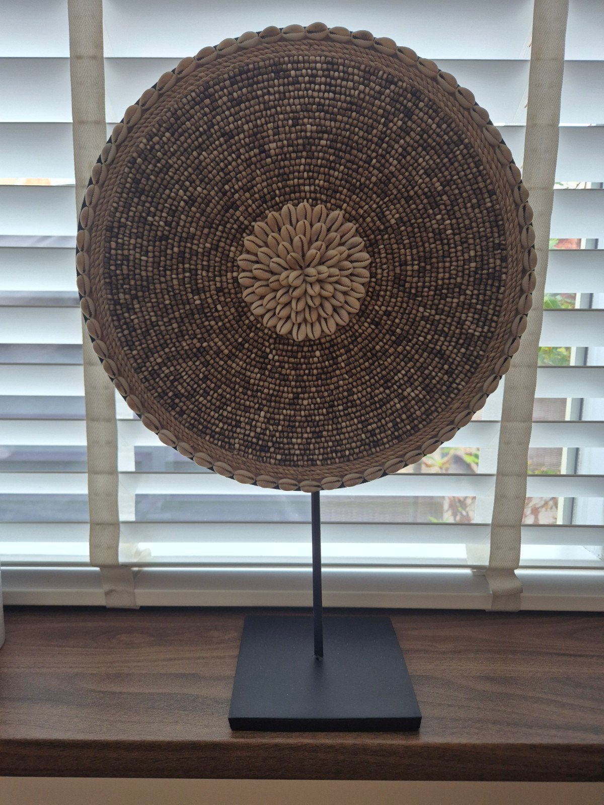 Schelpen ornament op standaard/krans/decoratie, Huis en Inrichting, Woonaccessoires | Kransen, Ophalen of Verzenden, Nieuw