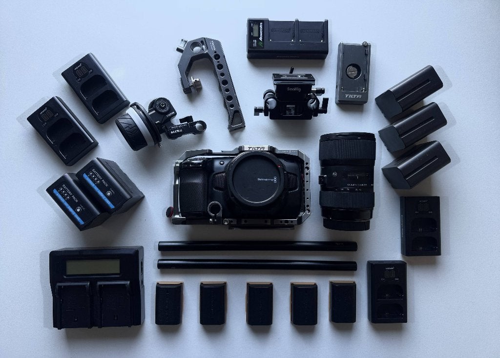 Blackmagic Pocket Cinema Camera 6K-set, Overige soorten, Minder dan 8x, Zo goed als nieuw, Camera