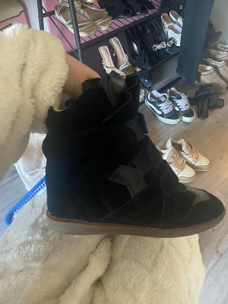 Isabel Marant sneakers maat 37, Ophalen, Gedragen, Zwart, Sneakers of Gympen