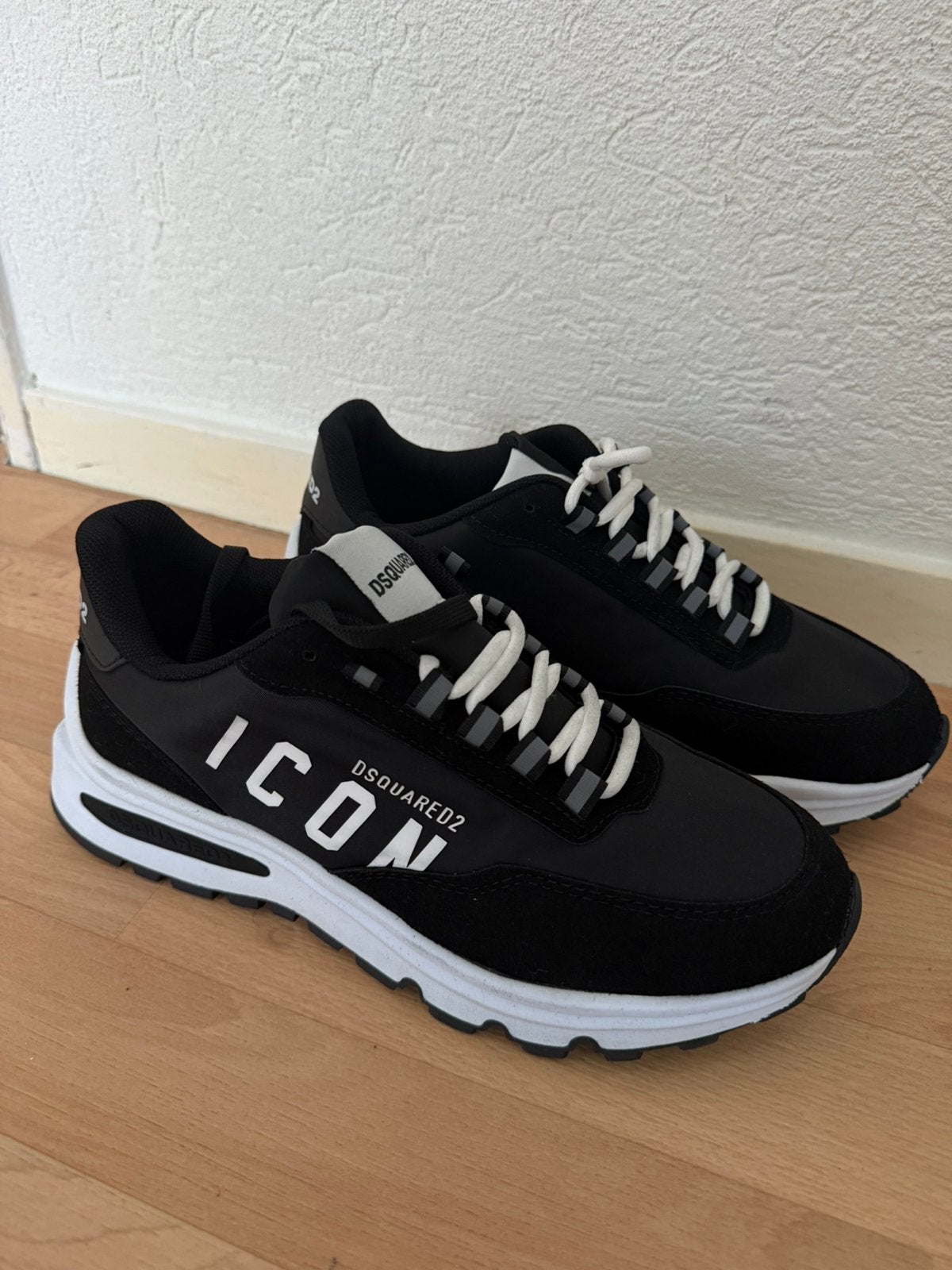 Dsquared2 Icon Sneakers Zwart/Wit – Maat 42, Ophalen, Zwart, Nieuw, Sneakers of Gympen