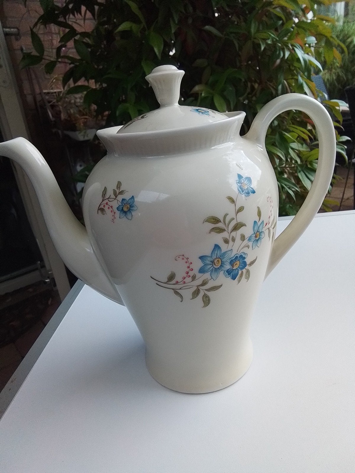 Vintage Mosa Maastricht Koffiepot met Bloemenpatroon, Ophalen