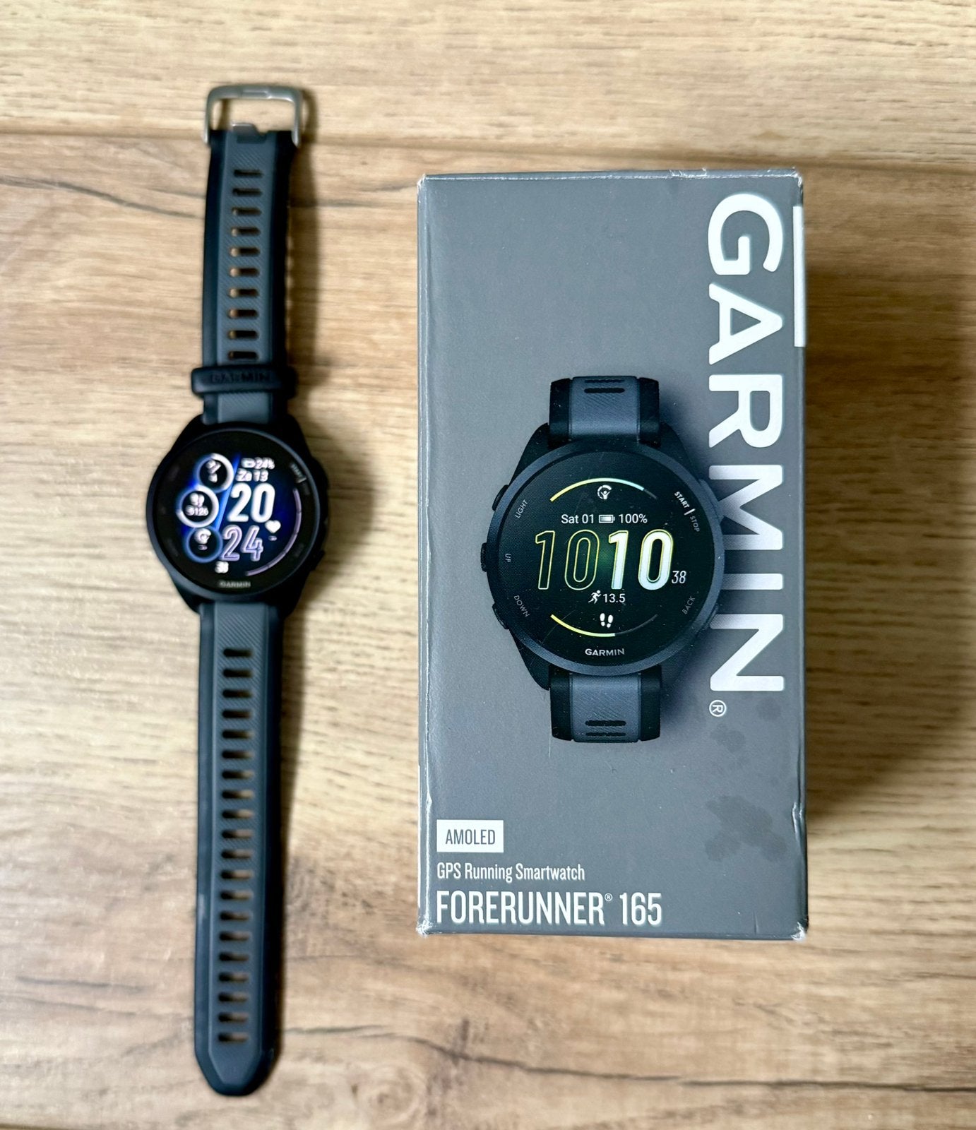 Garmin Forerunner 165 - nieuwstaat, Ophalen of Verzenden, Zo goed als nieuw, Zwart, Android