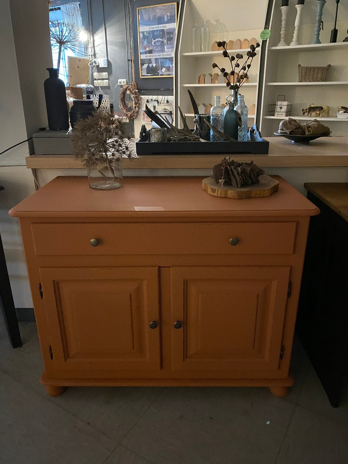 Brocante kast/commode Terra, Ophalen of Verzenden, Zo goed als nieuw, 25 tot 50 cm, 100 tot 150 cm