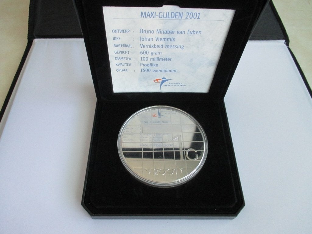 Maxi gulden 2001, Ophalen of Verzenden, Overige materialen, Nederland