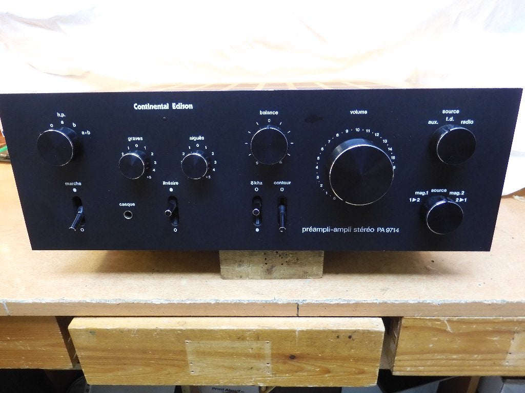 continental edison, Audio, Tv en Foto, Versterkers en Receivers, Overige merken, Ophalen of Verzenden, Zo goed als nieuw, 120 watt of meer