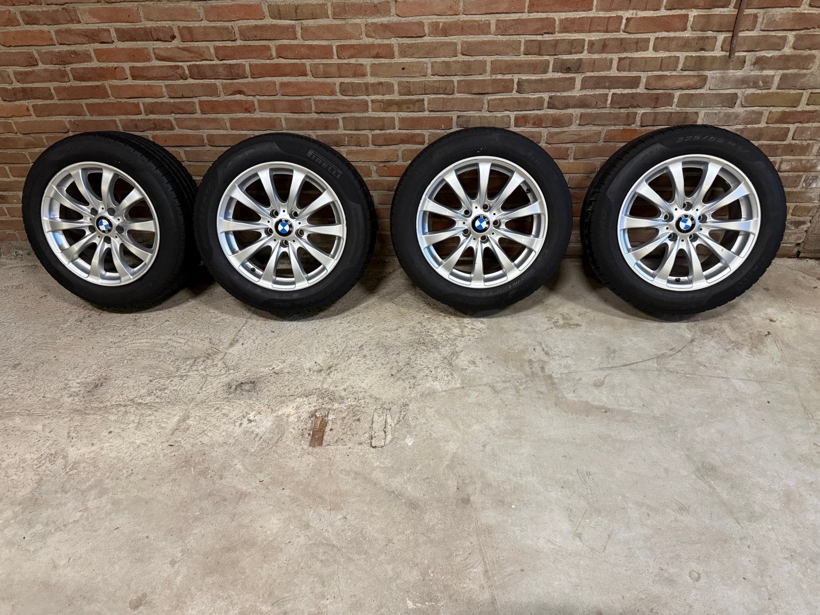 BMW velgen 17 inch 225 / 55 / 17, Ophalen, Velg(en), 17 inch, Winterbanden
