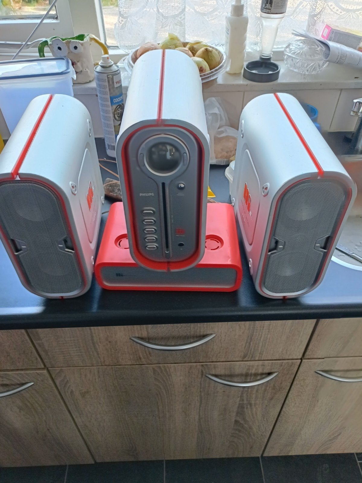 Philips MZ-1200/22 Micro Systeem met CD-speler en speakers, Verzenden, Niet werkend, Cd-speler, Philips