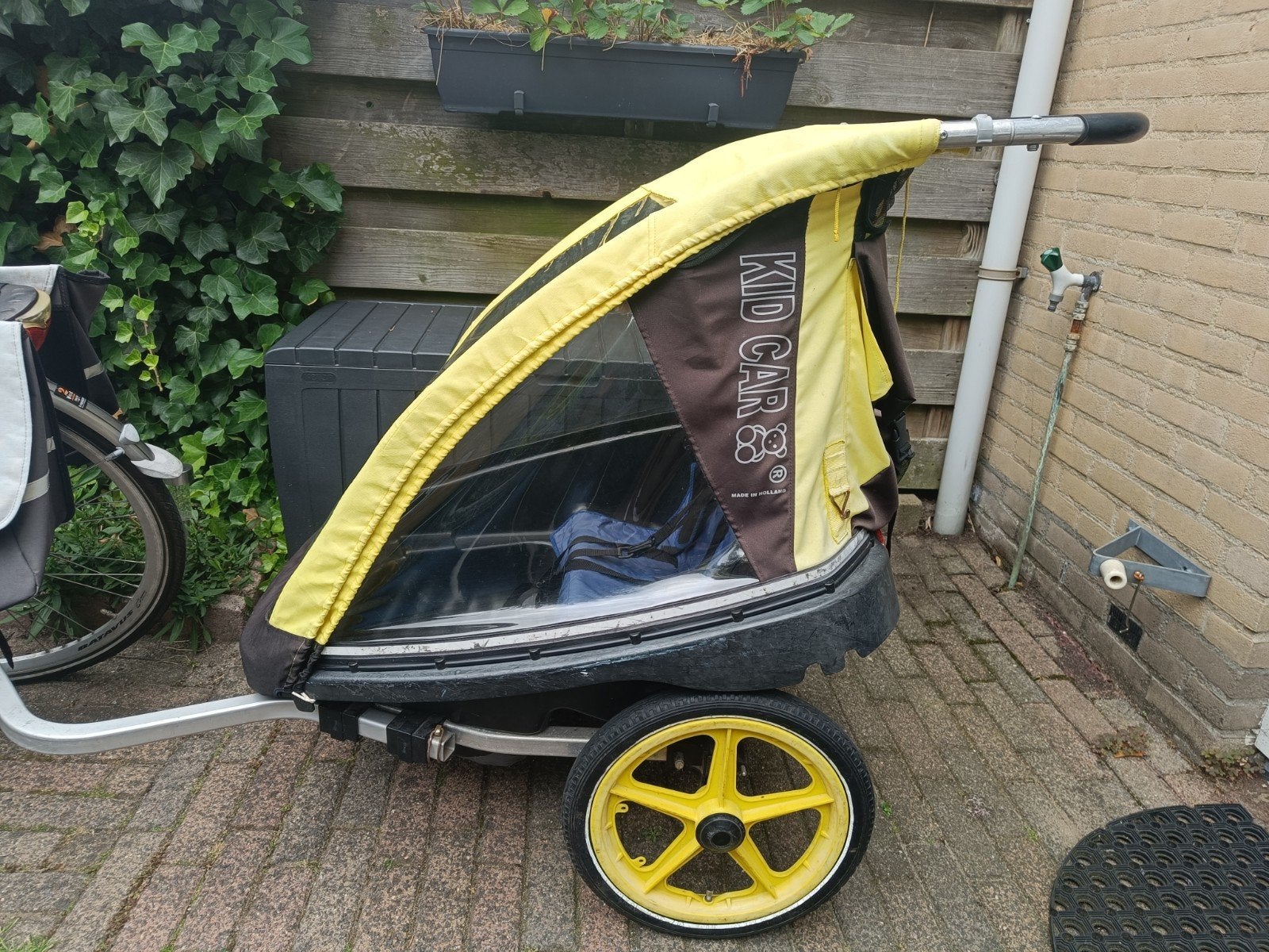 KidCar fietskar inclusief babyschaal en accessoires, Ophalen, Gebruikt, Kid Car, Kinderkar