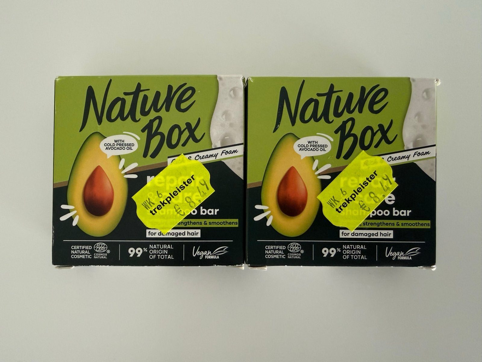 Nature Box Shampoo Bar met Avocado Olie - 2 stuks, Ophalen, Nieuw, Shampoo of Conditioner