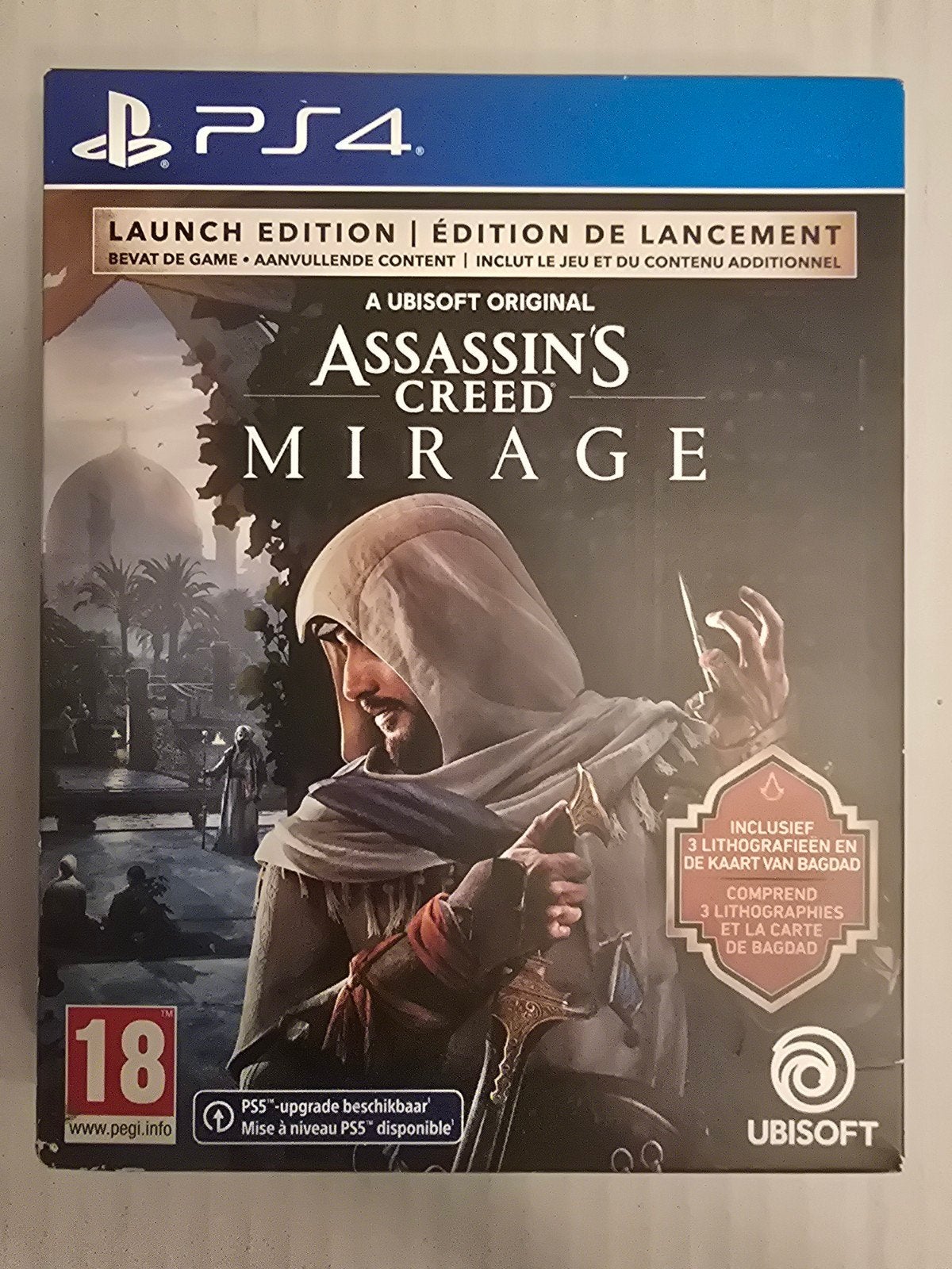Assassin's Creed Mirage Launch Edition PS4 (PS5 upgrade), Avontuur en Actie, Vanaf 18 jaar, 1 speler, Ophalen of Verzenden