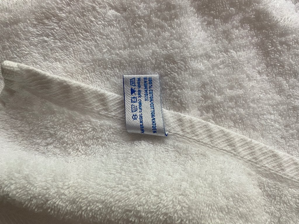 badhanddoek, Ophalen of Verzenden, Gebruikt, Wit, Handdoek