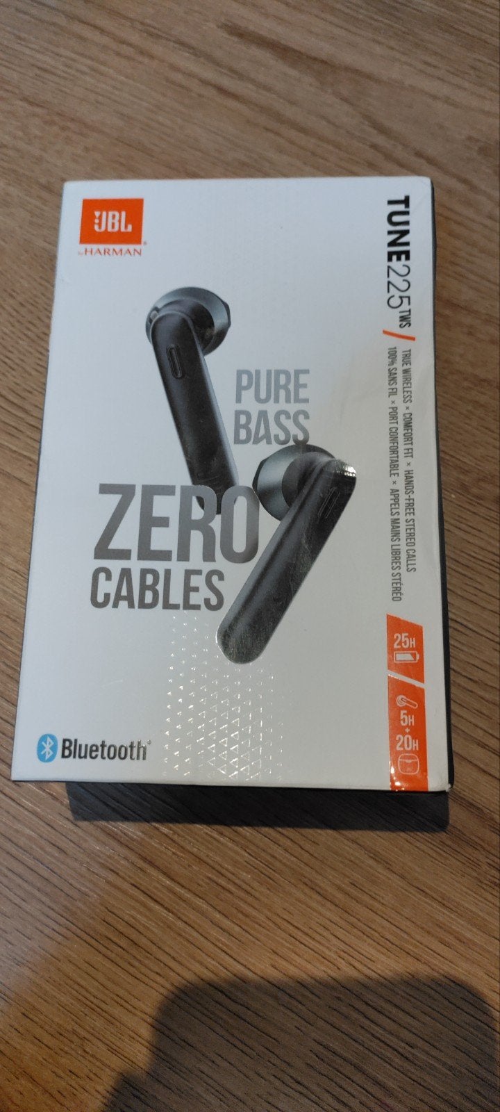 JBL Tune 225TWS Draadloze Bluetooth Oordopjes - Zwart, Ophalen of Verzenden, Nieuw, Overige merken, Draadloos