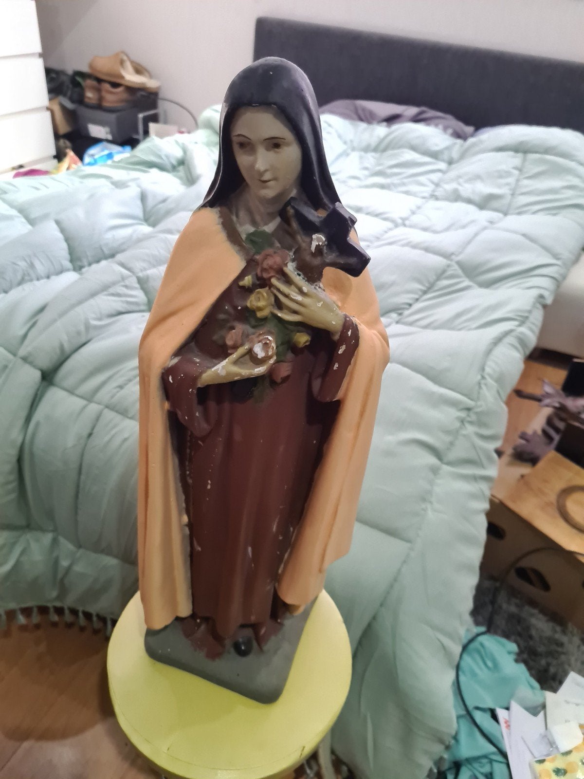 Antiek beeld Theresia van Lisieux - Religieuze kunst, Antiek en Kunst, Ophalen of Verzenden
