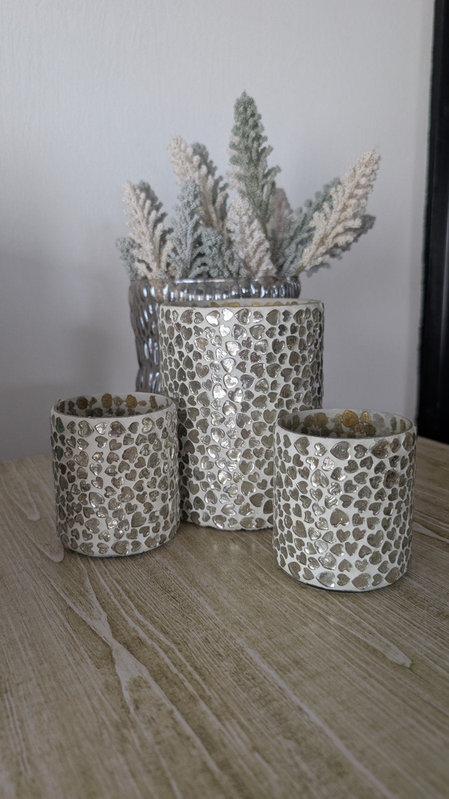 Riviera Maison Votive Windlichten Wit met Hartjes, Windlicht, Gebruikt, Wit, Rivièra Maison