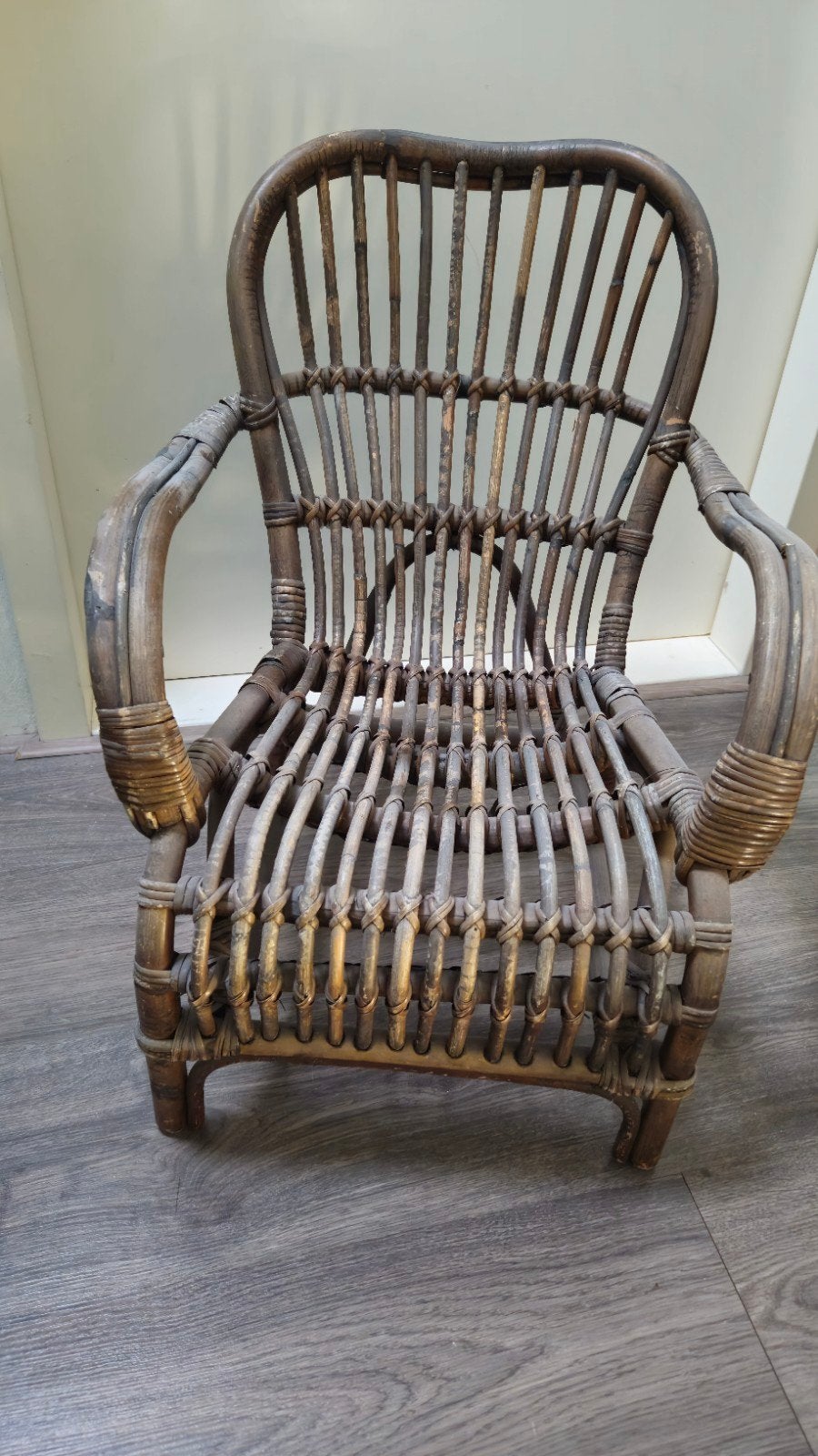 Vintage rotan kinderstoel, Ophalen