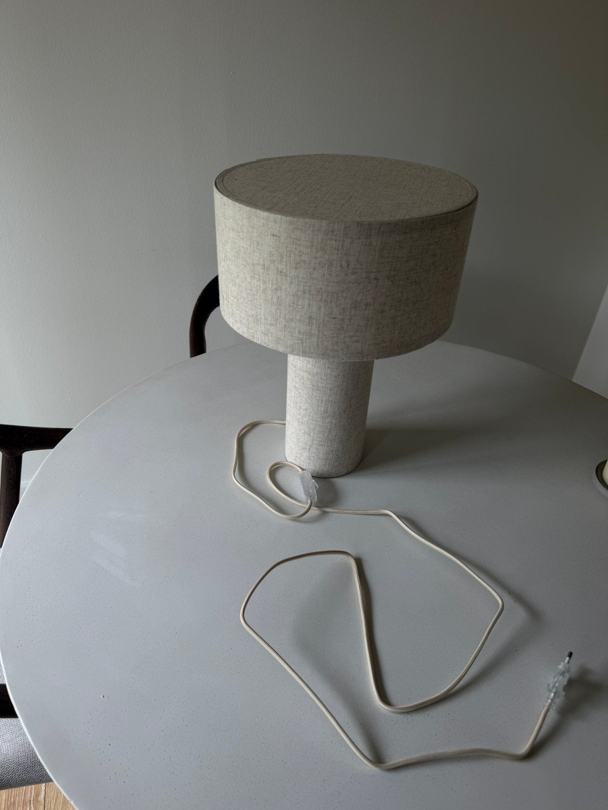 KARWEI tafellamp Jim beige ø30x40cm, Beige, Ophalen