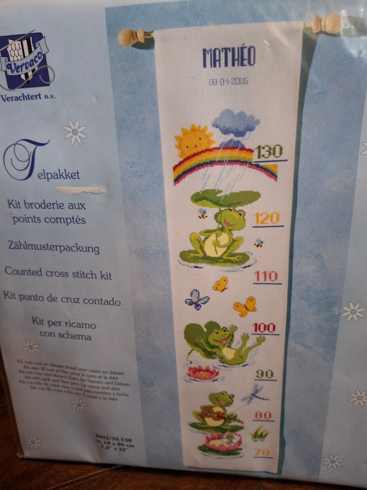 Groeimeter-kikkers, Ophalen of Verzenden, Nieuw, Borduurpakket