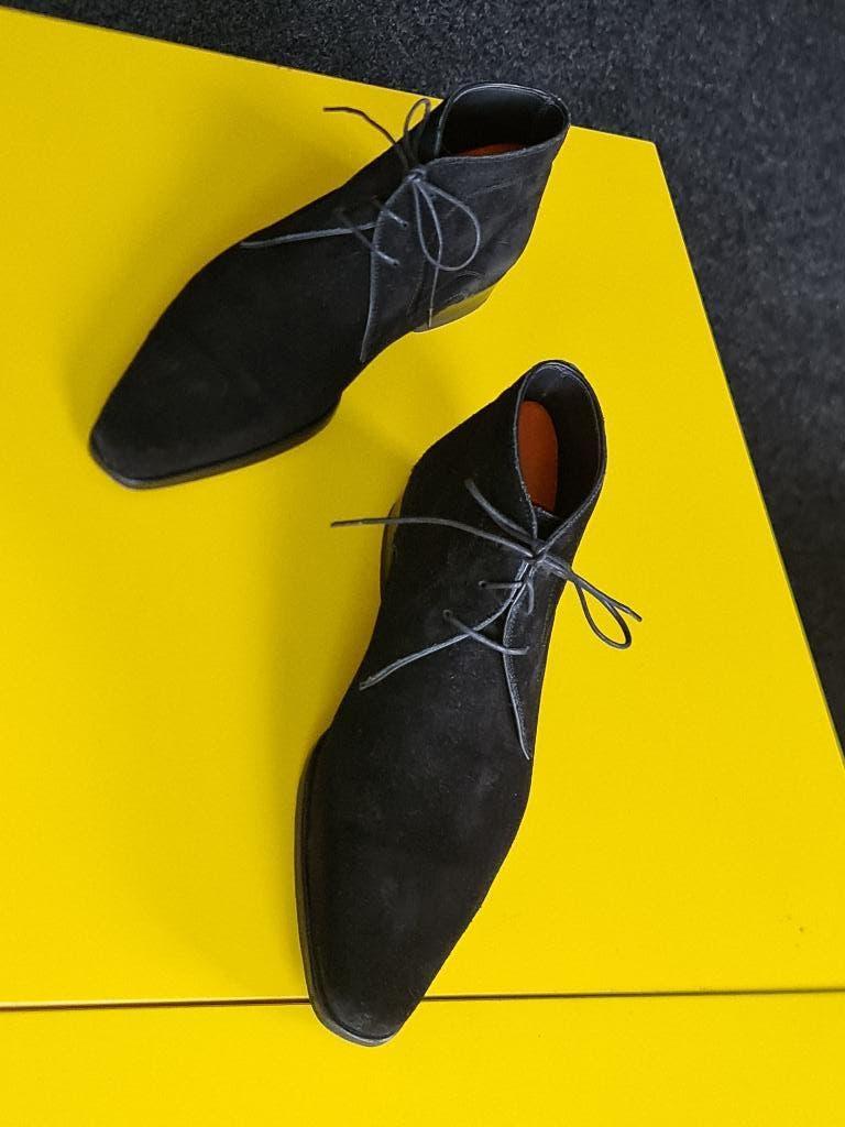 Nieuw Magnanni suede half hoog schoenen met zwarte kleur 40, Overige kleuren, Verzenden, Nieuw, Magnanni