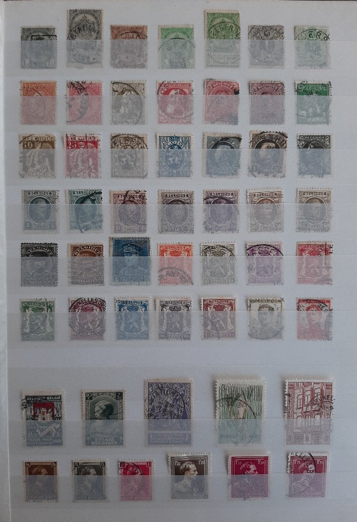 Verzameling Oude Klassieke Postzegels België No. 12 Gest, Ophalen, Gestempeld, Frankeerzegel
