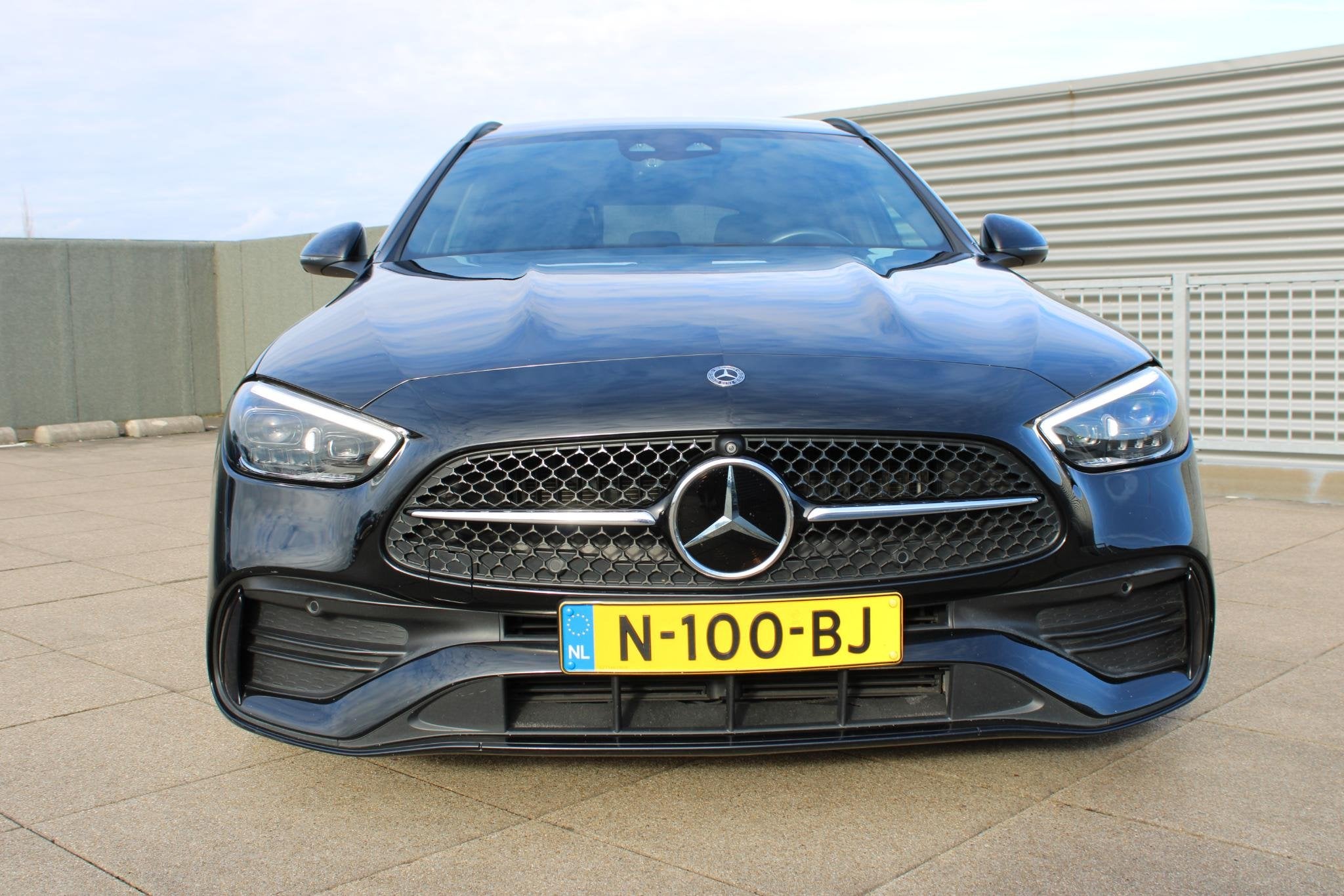 Mercedes-Benz C-klasse Estate 200 Launch Edition AMG Line sc, Zwart, 204 pk, 93 €/maand, 750 kg
