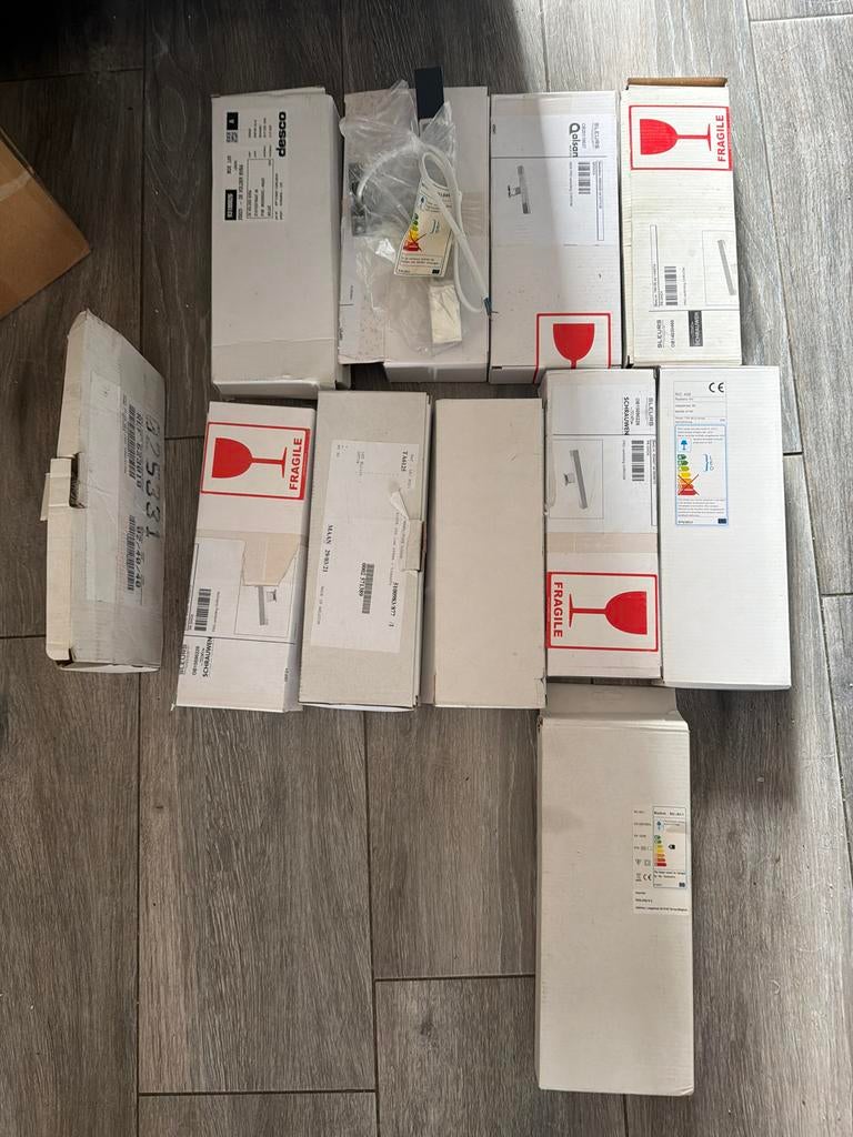 Diverse LED spiegellampen  11 stuks, Minder dan 50 cm, Onb, Overige typen, Nieuw