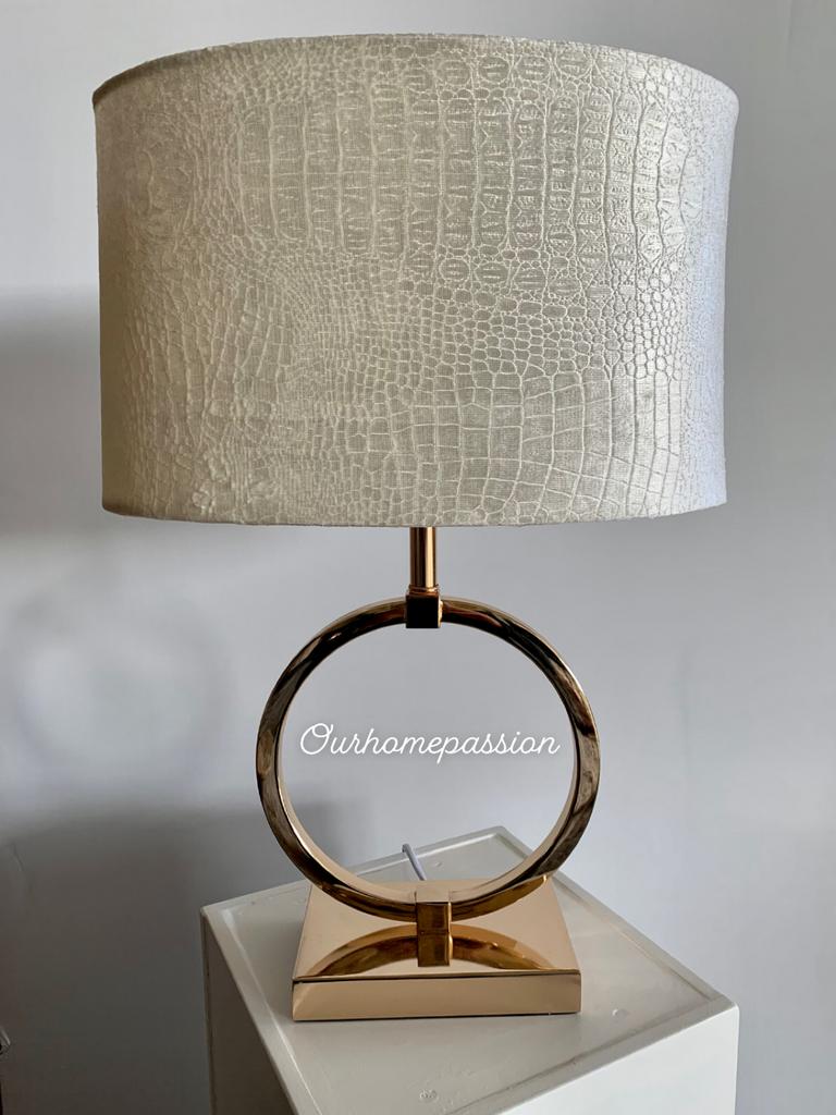 ENKEL RING LAMP ERIC KUSTER STYLE GOUD MET CROCO KAP GOLD, Huis en Inrichting, Ophalen of Verzenden, Nieuw