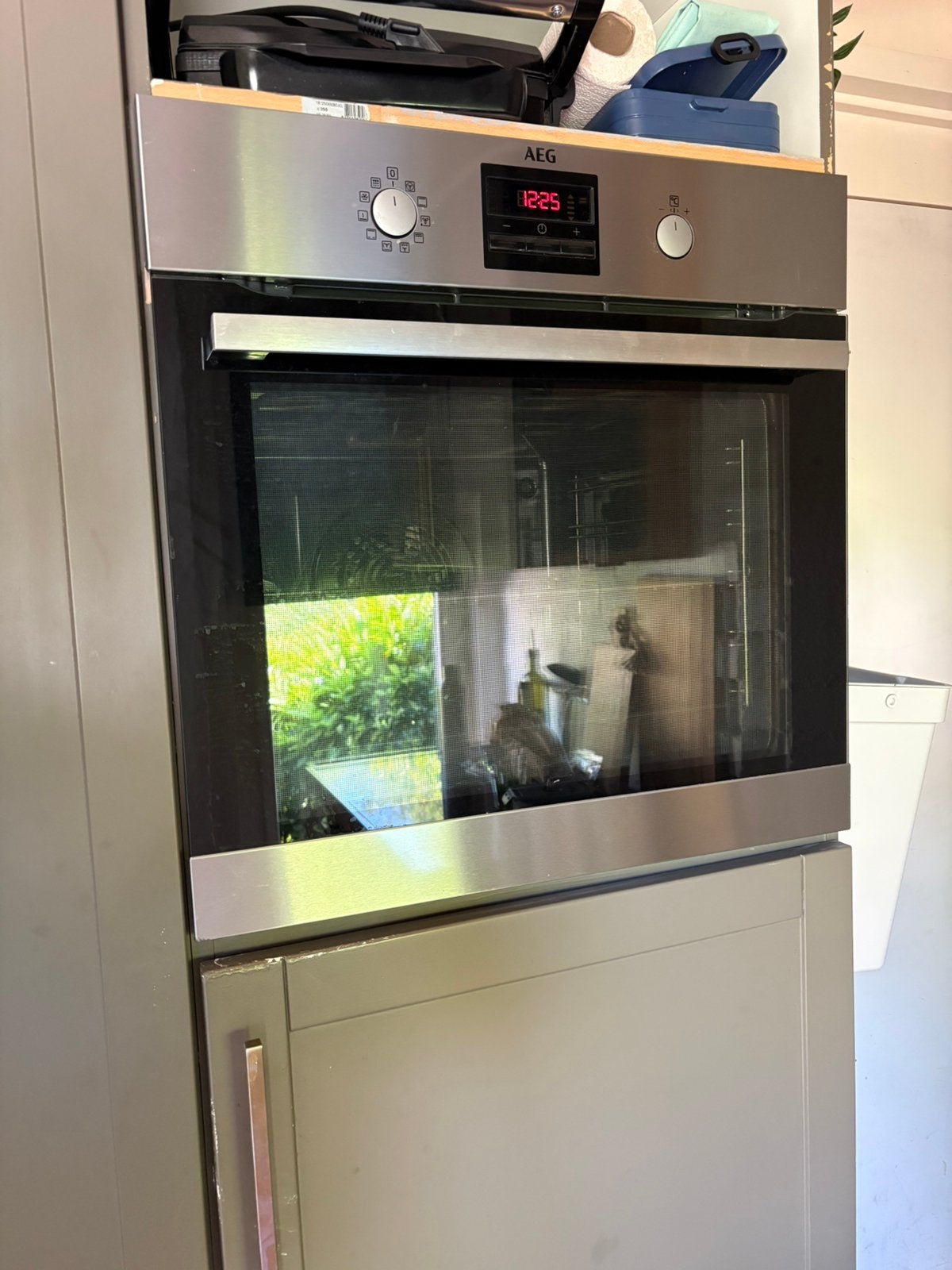 AEG inbouwoven met pyrolyse BPS33102ZM, Witgoed en Apparatuur, Ovens, Ophalen, Gebruikt, Heteluchtoven, Inbouw