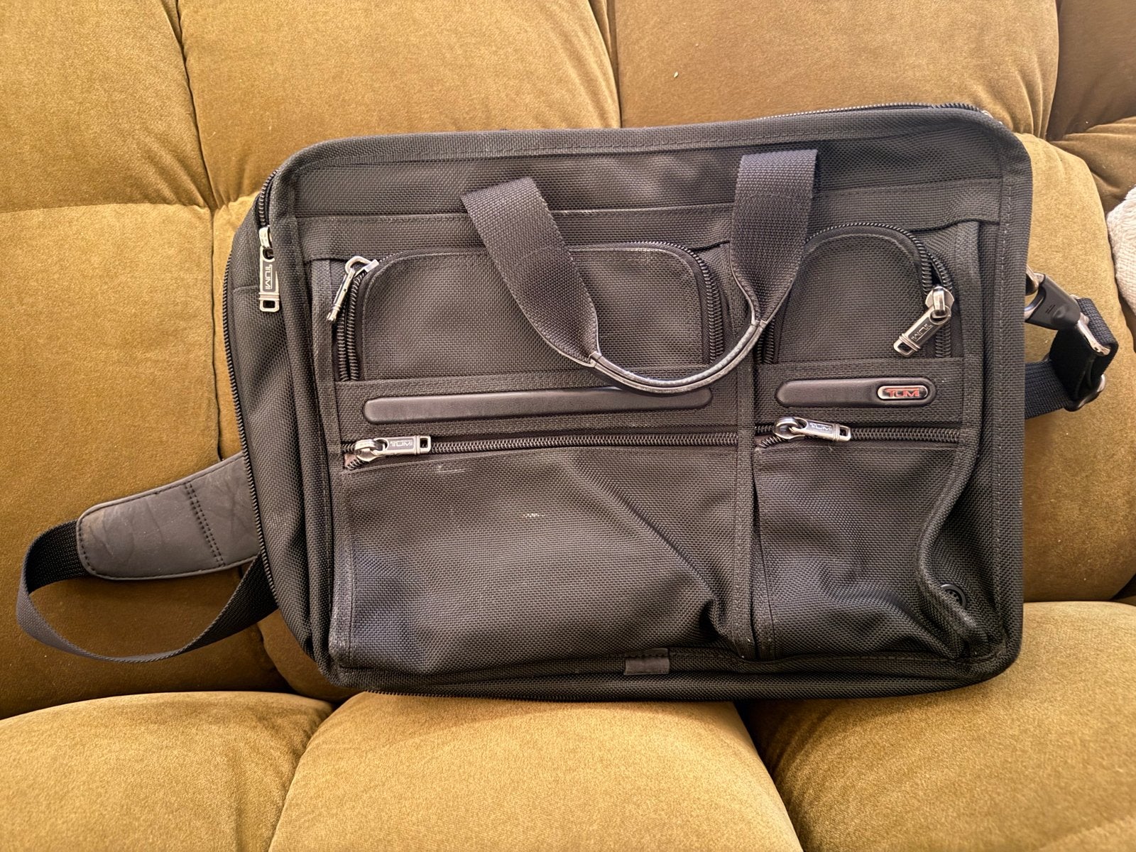 TUMI Alpha laptoptas / aktetas- ballistic nylon schouderriem, Ophalen of Verzenden, Gebruikt, Zwart, Overige merken