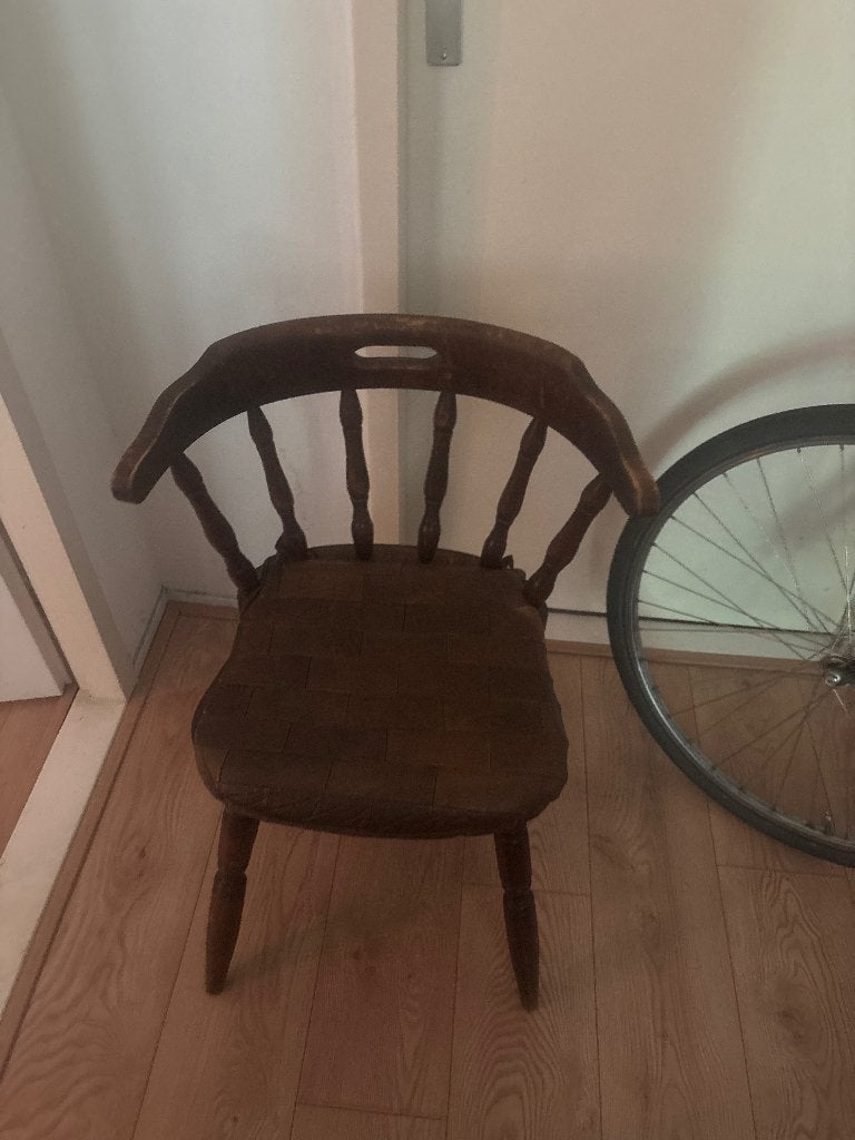 Eetkamerstoelen, Gebruikt, Bruin, Vier, Hout