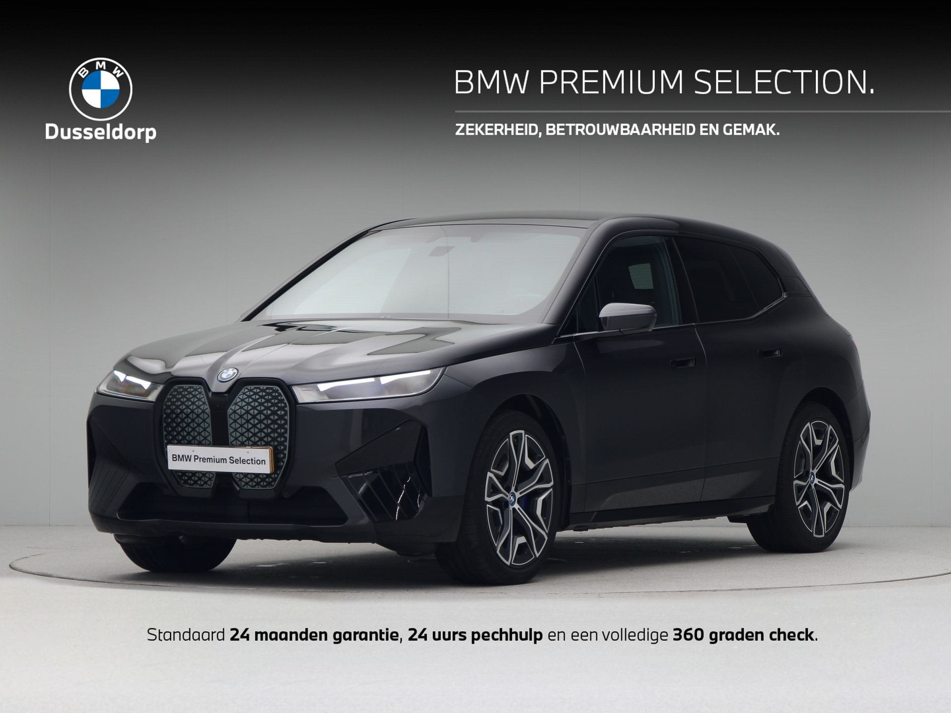 BMW iX xDrive40 Executive 77 kWh SoH 97% (bj 2022), Auto's, Automaat, Gebruikt, Met garantie (alle), Vierwielaandrijving