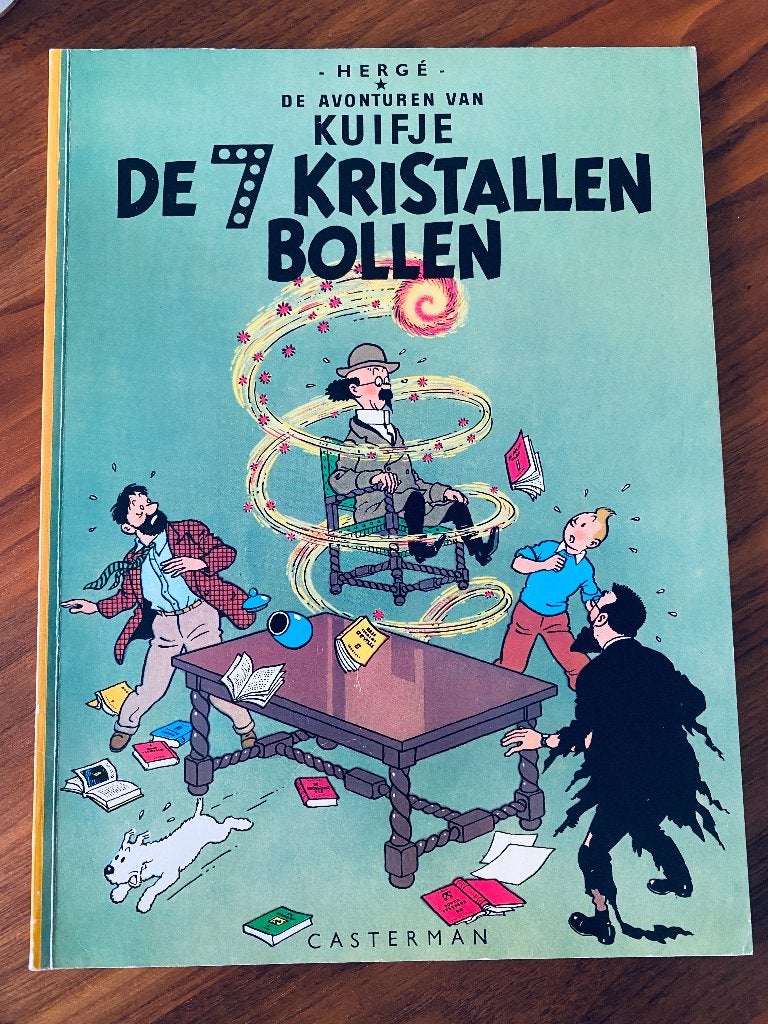 Kuifje - De 7 Kristallen Bollen, Boeken, Gelezen, Eén stripboek, Ophalen of Verzenden, Hergé