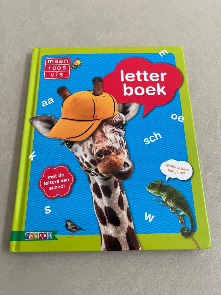 Maan Roos Vis Letterboek - Leer letters met plezier!, Boeken, Ophalen of Verzenden, Zo goed als nieuw, Non-fictie