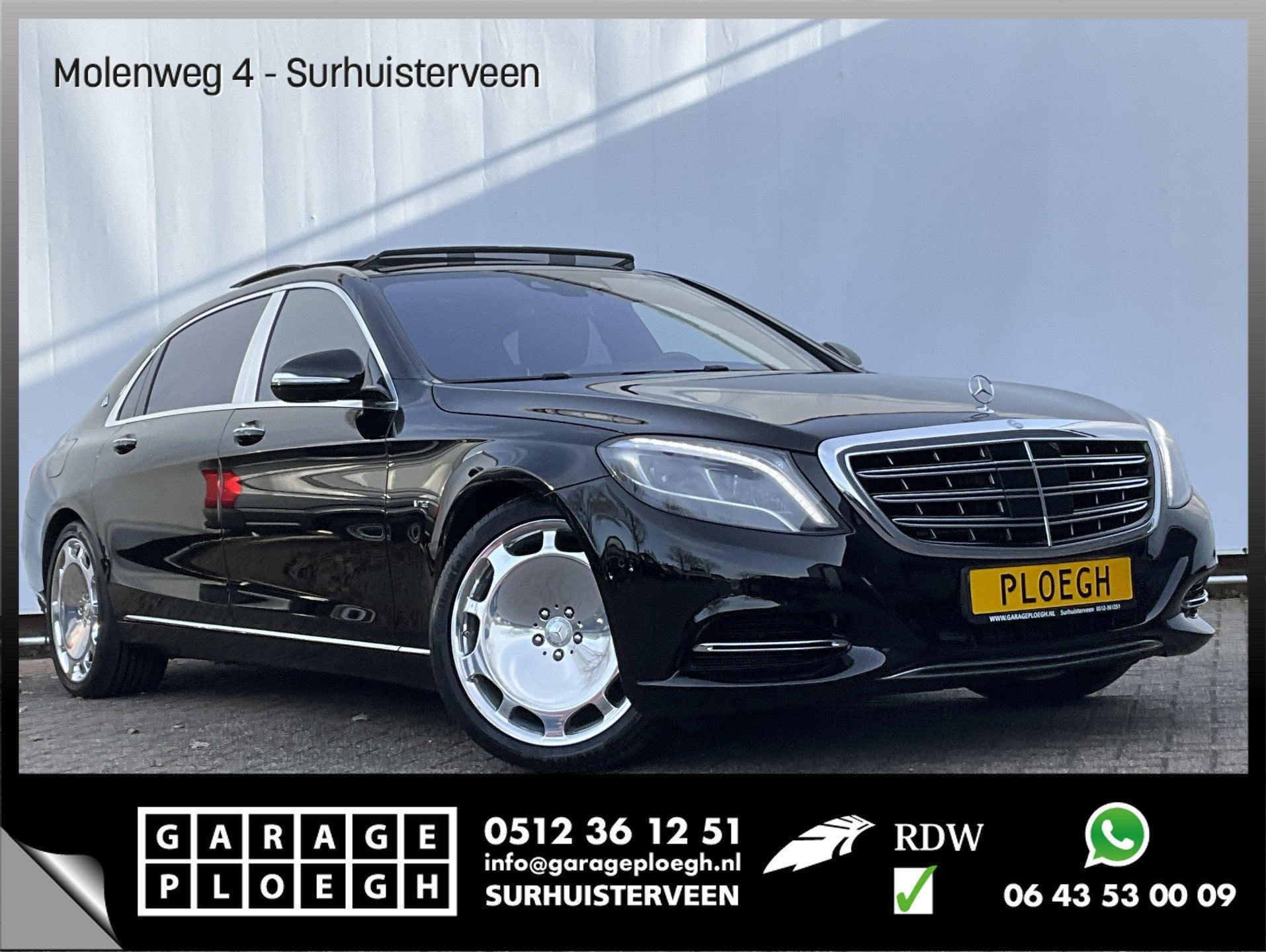Mercedes-Benz S-Klasse 600 Maybach V12 B&O(811) HUD 360 Na, Auto's, Automaat, Achterwielaandrijving, Gebruikt, Zwart