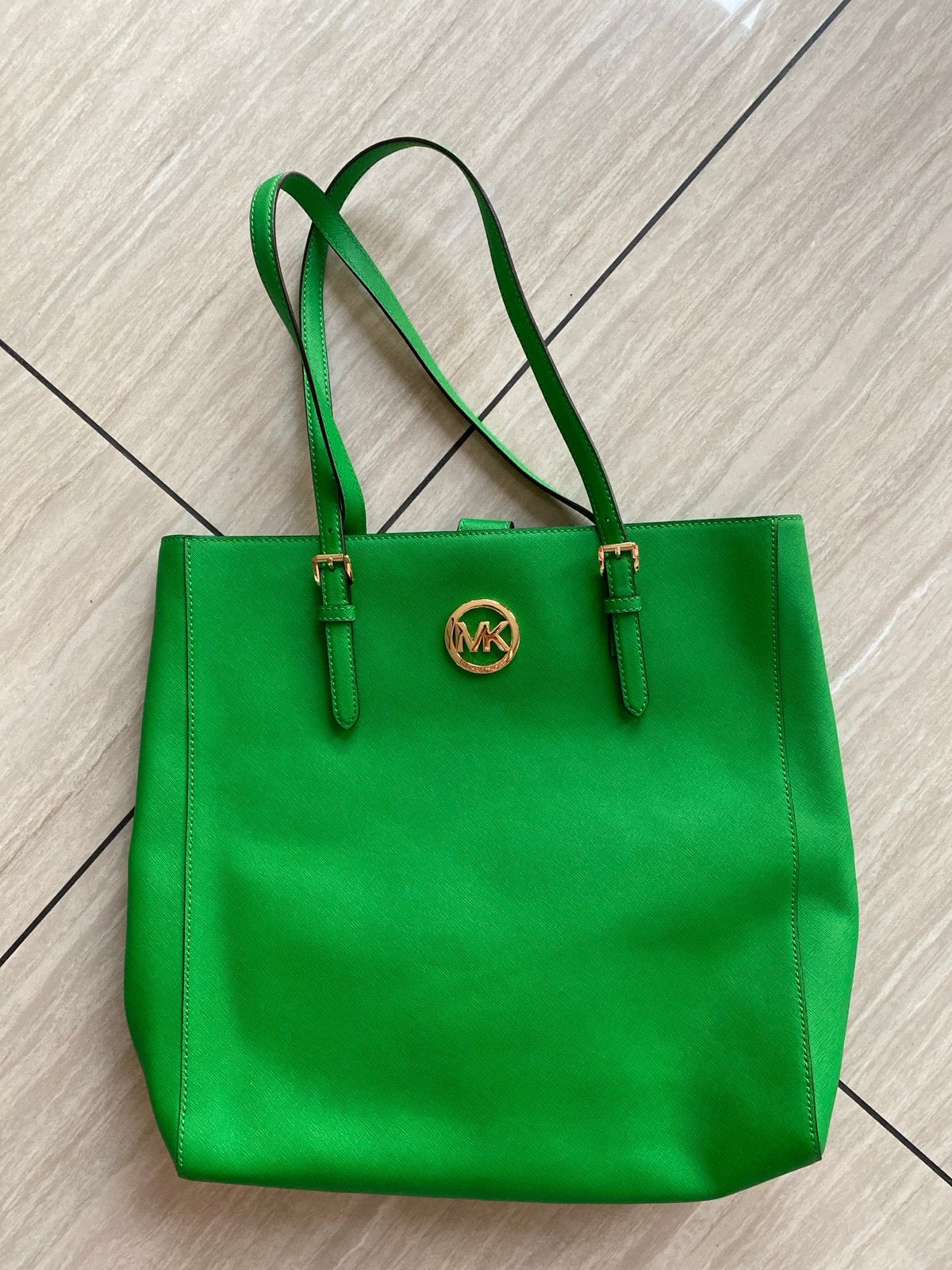 Michael Kors Groene Shopper - Zo goed als nieuw, Ophalen of Verzenden, Zo goed als nieuw, Groen, Shopper