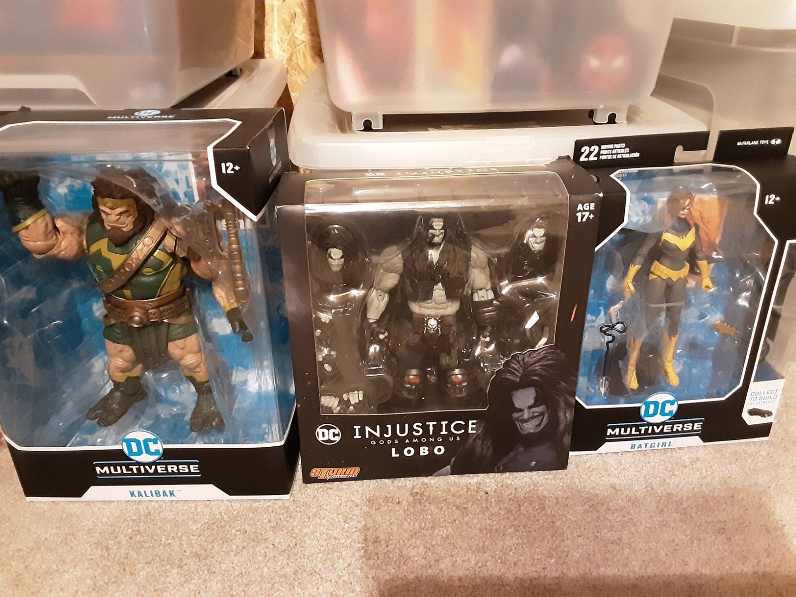 DC Injustice Lobo, DC Multiverse Kalibak en Batgirl -Topstaa, Ophalen of Verzenden, Zo goed als nieuw