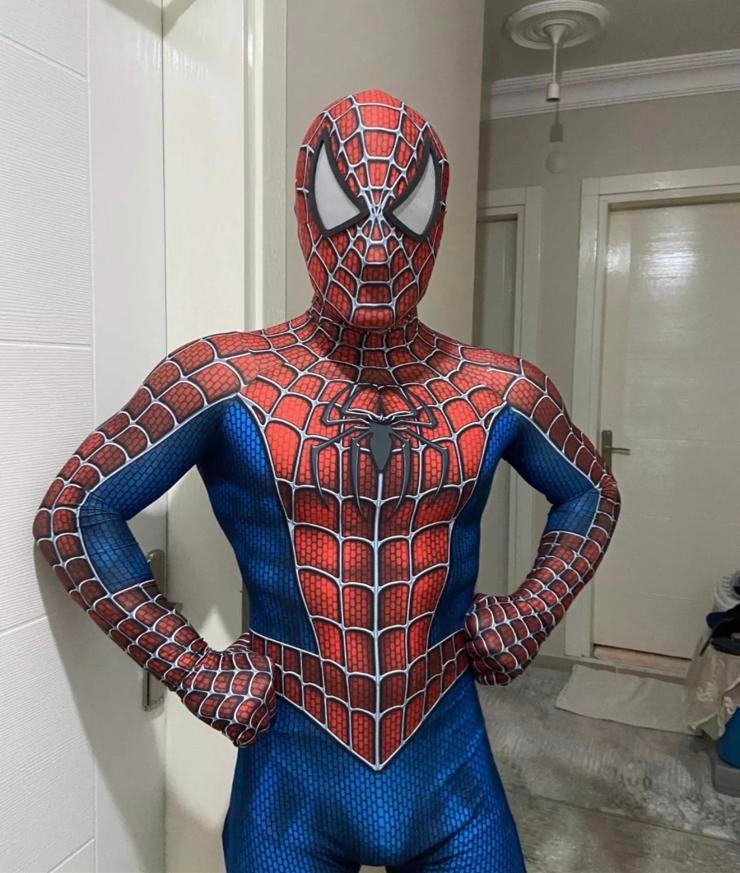 Spiderman kostuum - kinderfeest - roleplay - UNISEX, Carnaval, Verzenden, Nieuw, Overige maten