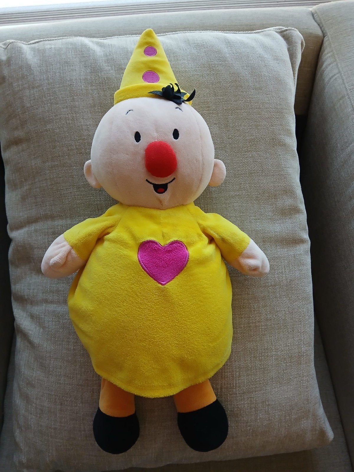 Bumba Knuffel groot 50 cm., Ophalen of Verzenden, Zo goed als nieuw, Geel, Overige typen