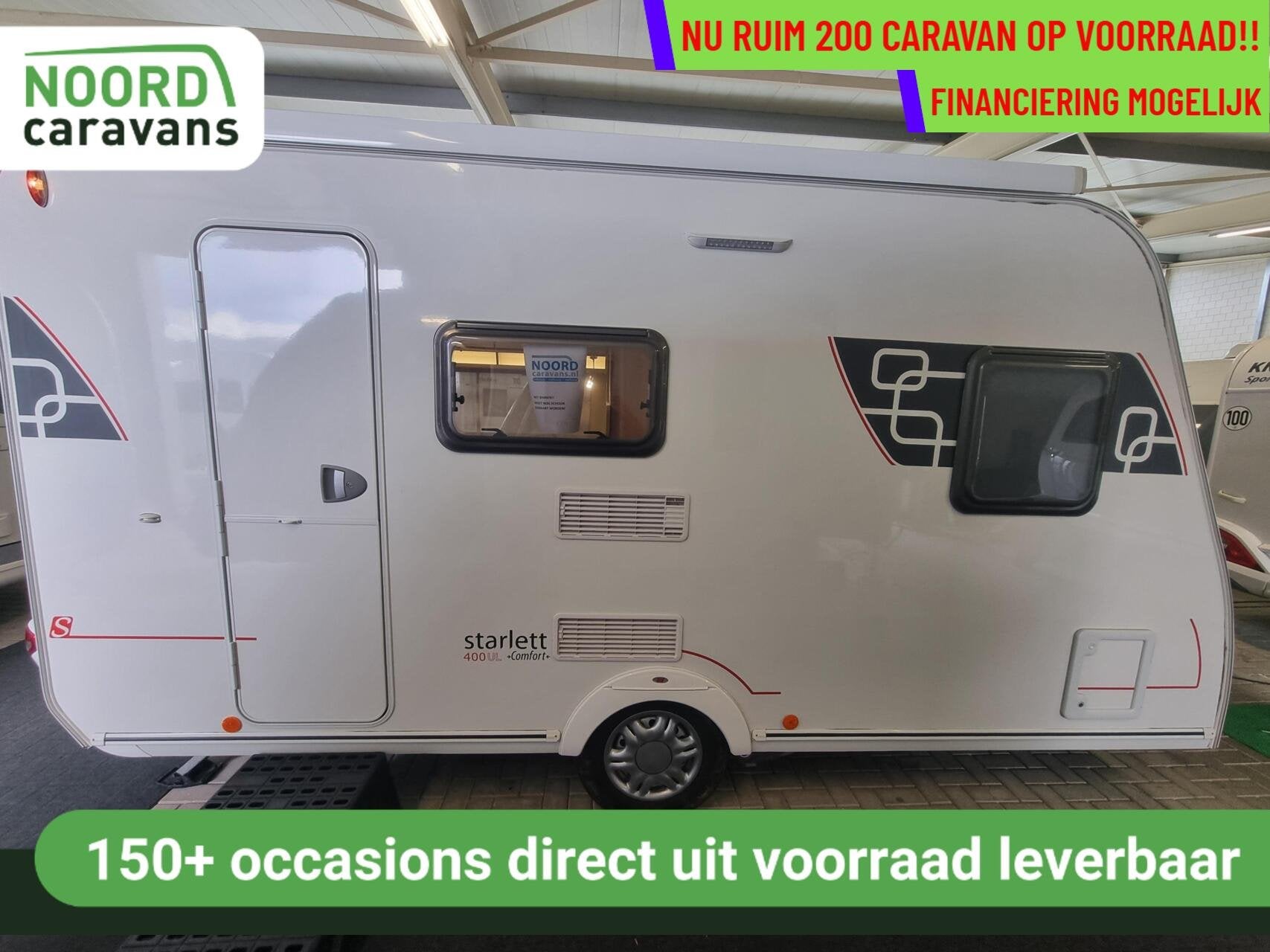 Sterckeman STARLETT 400 ul MOVER + CASS LUIFEL + AUTARK, Caravans en Kamperen, Caravans, Sterckeman, Bedrijf, 750 - 1000 kg, Tot en met 4