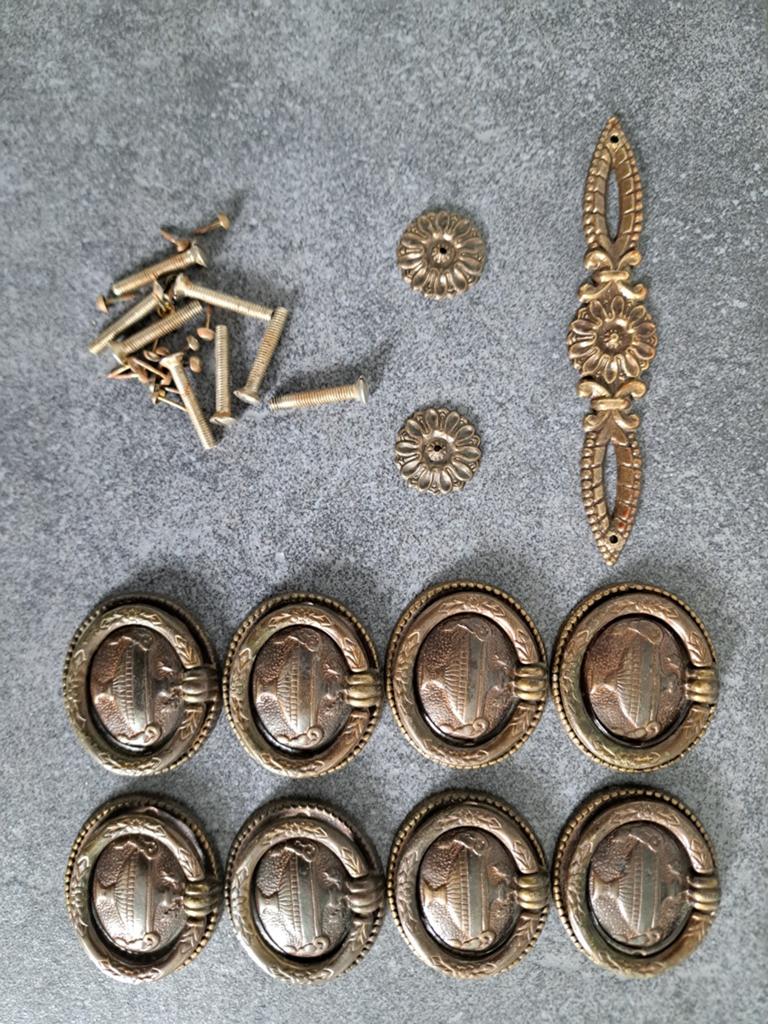 Antieke lade grepen en decoratieve elementen, Antiek en Kunst, Ophalen