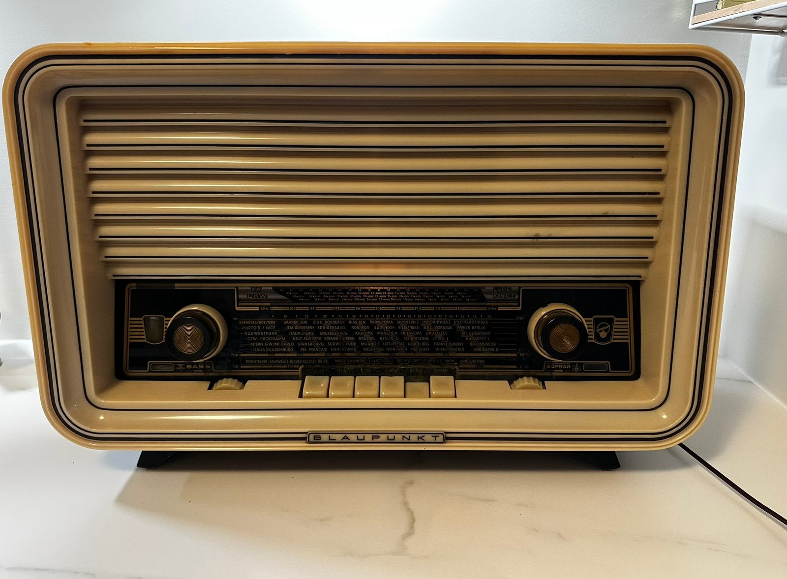 Vintage, radio, Blaupunkt, Ophalen