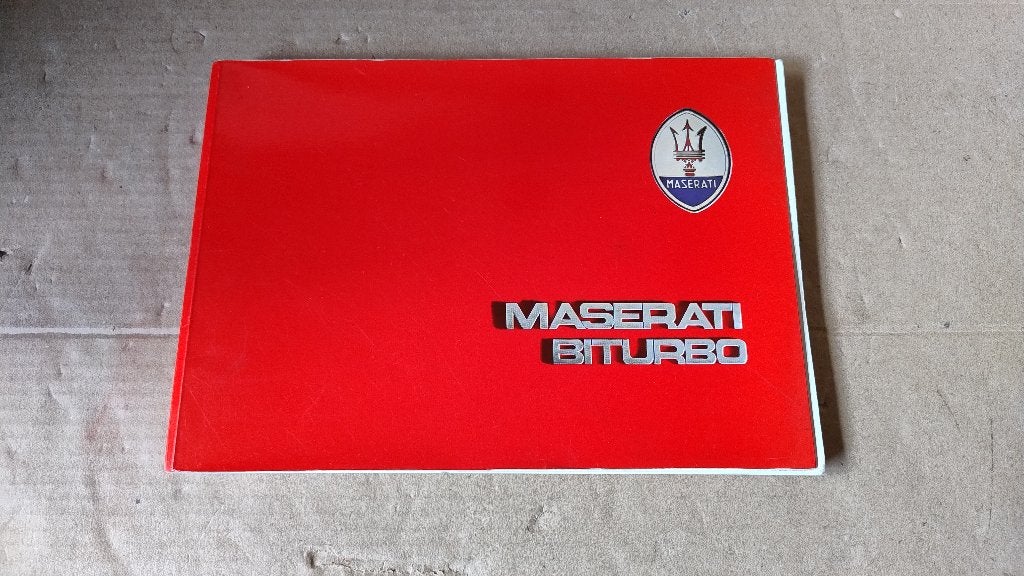 Instructieboek auto/owners manual Maserati Biturbo - Engels, Auto diversen, Handleidingen en Instructieboekjes, Ophalen of Verzenden